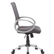 Boss Mesh Back W/ Pewter Finish Task Chair