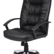 Boss High Back LeatherPlus Chair W/ Chrome Base