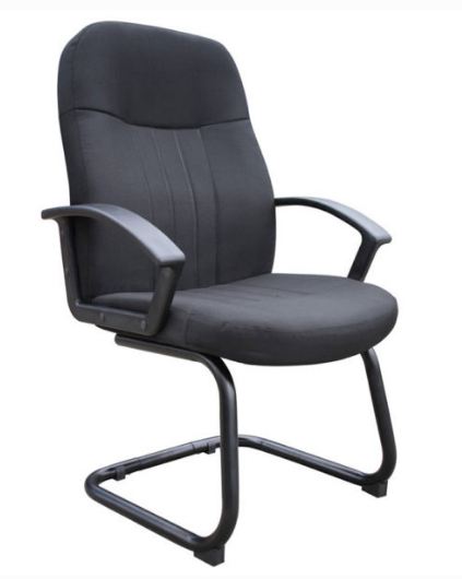 Boss Mid Back Fabric Guest Chair In Black