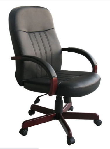 LeatherPlus Exec. Chair W - Mahogany Finish. Office Furniture located in Mission Viejo, Orange County, CA 33.619850, -177.680500