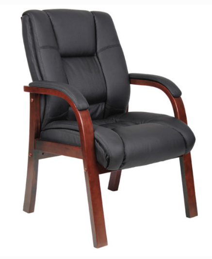 Boss Mid Back Wood Finished guest, accent or dining chair