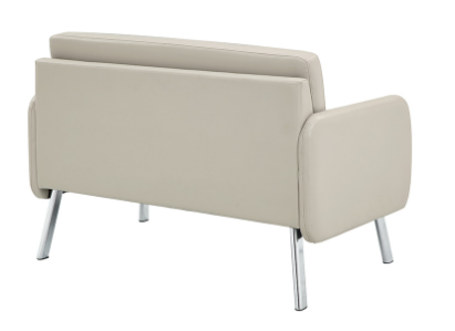 Loveseat w Chrome Finish Legs - by Office Star Products