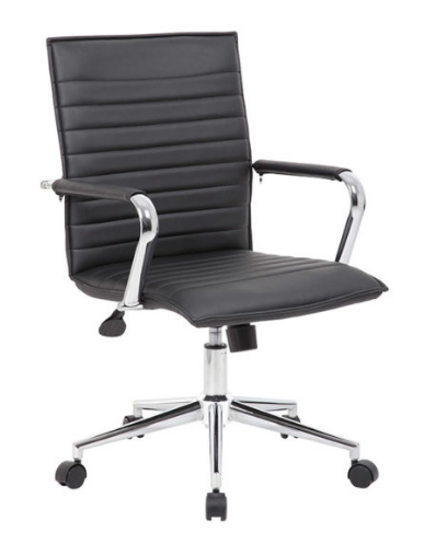 Boss Hospitality Task Chair with Fixed Chrome Arms