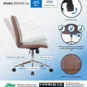 Boss Hospitality Task Chair, Brown