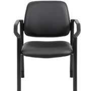 Boss Chair Mid Back Guest Chair, 300 lb capacity, Antimicrobial Vinyl
