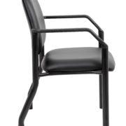Boss Chair Mid Back Guest Chair, 300 lb capacity, Antimicrobial Vinyl