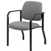 Boss Chair Mid Back Guest Chair, 300 lb capacity, Antimicrobial Vinyl