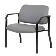 Boss Chair Mid Back Guest Chair, 500 lb capacity, Antimicrobial Vinyl