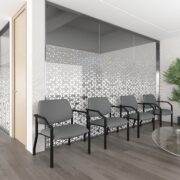 Boss Chair Mid Back Guest Chair, 500 lb capacity, Antimicrobial Vinyl