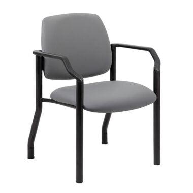 Boss Chair Mid Back Guest Chair, 300 lb capacity, Antimicrobial Vinyl