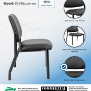 Boss Chair Mid Back Armless Guest Chair