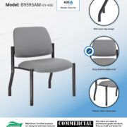 Boss Chair Mid Back Armless Guest Chair