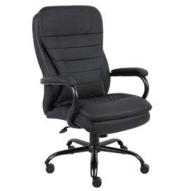 Boss Heavy Duty Double Plush Caressoftplus Vinyl Chair-400 Lbs.