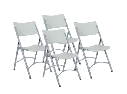 Resin Chair (4 Pack Blow Mold) by Office Star Products