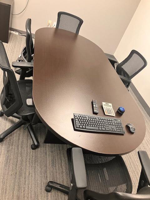 Pre Owned - Espresso 8' Conference Table