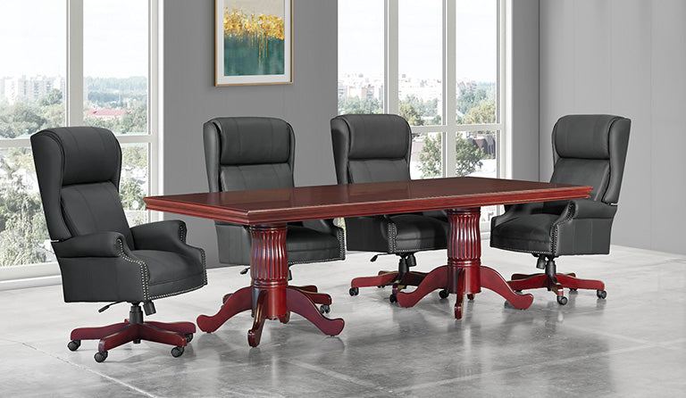 Townsend Rectangular Table with 2 Queen Anne Bases