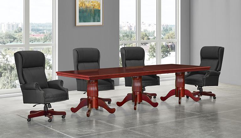New - Townsend Rectangular Table with 3 Queen Anne Base