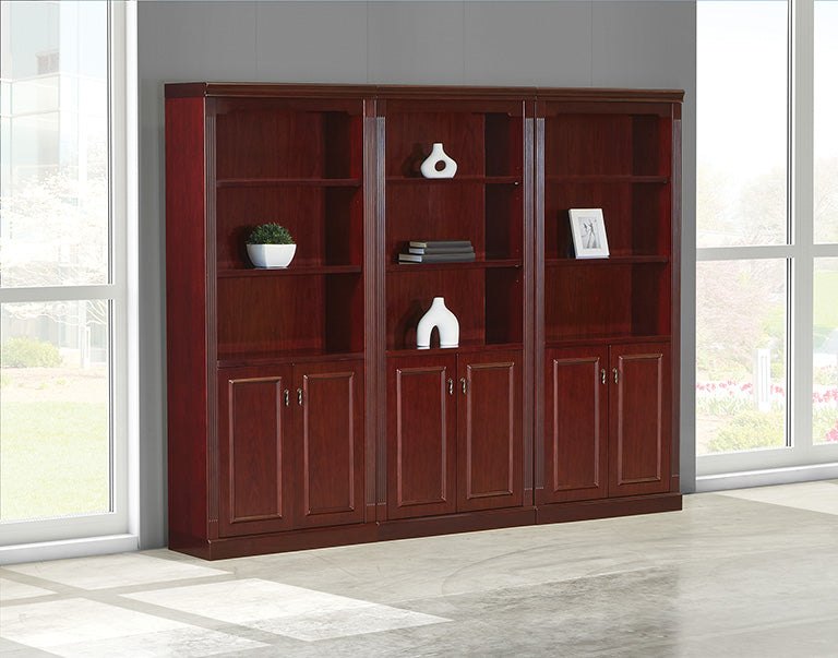 3-Pc. Wall Unit 90"W With Doors