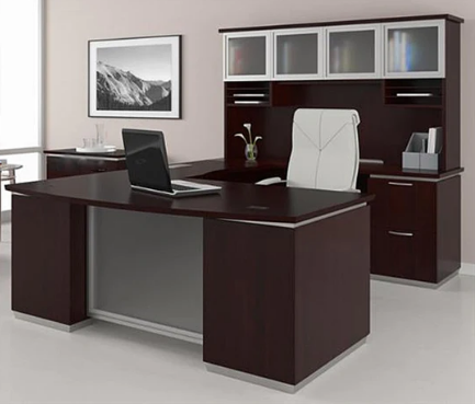 Tuxedo U Shape Desk with Hutch. Office Furniture located in Mission Viejo, Orange County, CA 33.619850, -177.680500