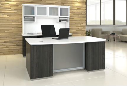 Tuxedo Desk Set with Hutch. Office Furniture located in Mission Viejo, Orange County, CA 33.619850, -177.680500