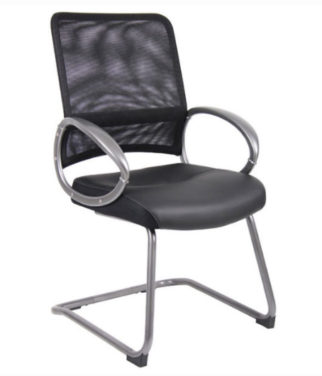 Boss Mesh Back w/Pewter Finish Guest Chair