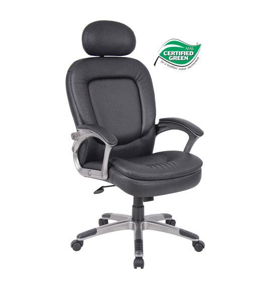 Boss Executive Pillow Top Chair W/ Headrest