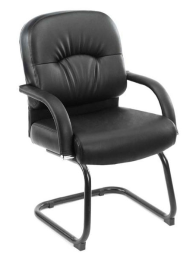 Boss Mid Back Caressoft Guest Chair In Black