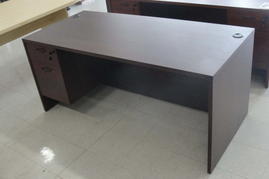 New - 66" Single Pedestal Desk by OSP