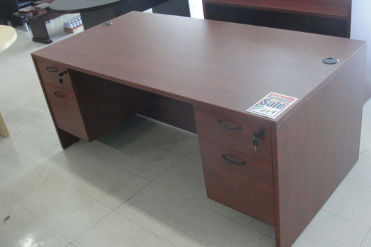 New - 71" Double Pedestal Desk by OSP